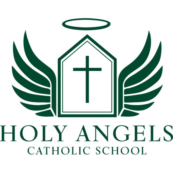 Holy Angels Catholic School Logo - 1 Color - Dk. Green Thumbnail